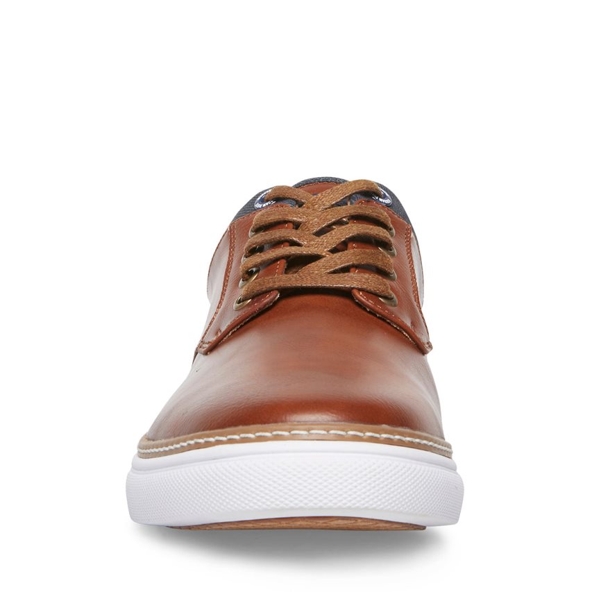 Zapatillas Steve Madden Gully Cuero Hombre Marrones | ES DTSE06